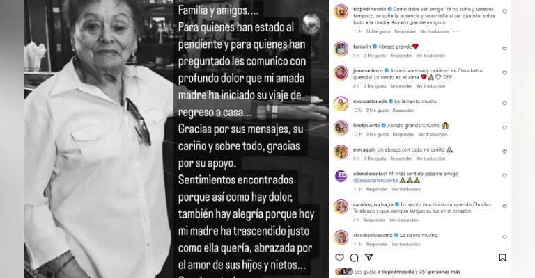 Ventaneando lamenta la terrible pérdida de Jesús Cisneros