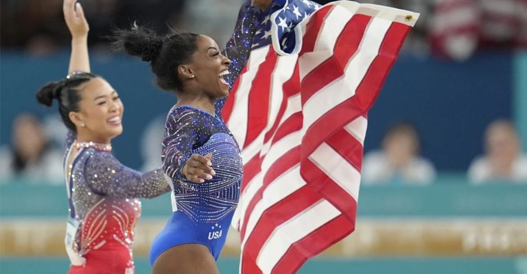 Las estadounidenses festejan su triunfo