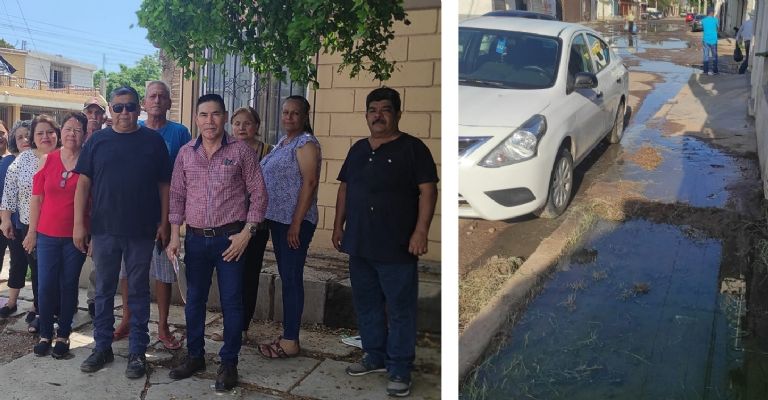 El drenaje colapsado se ha convertido en una emergencia sanitaria