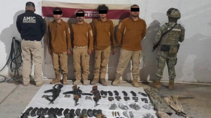 Golpe al narco: Arrestan a cuatro hombre y decomisan arsenal y vehículos en el norte de Sonora