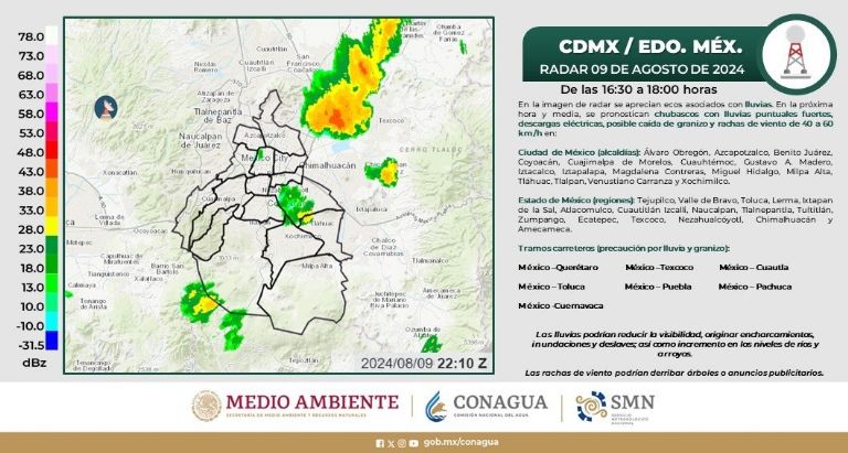 Clima en CDMX hoy 11 de agosto