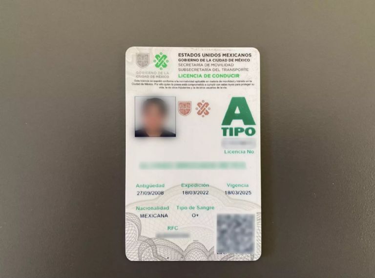 Licencia de conducir permanente en CDMX