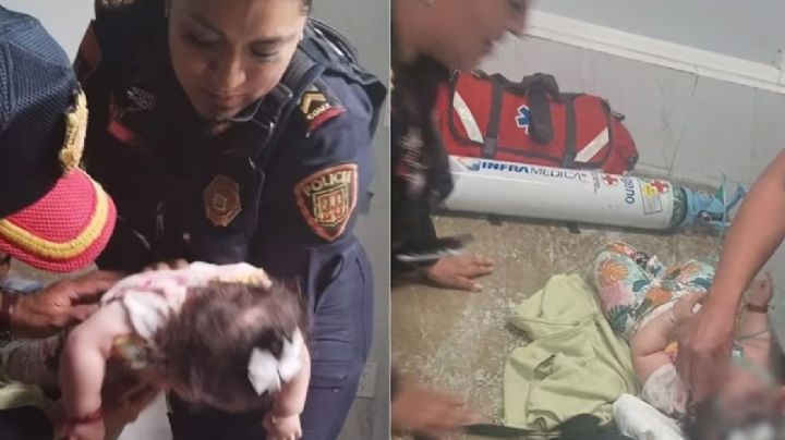 "¡No te duermas!": Mujer policía salva a bebé de morir asfixiada en La Merced