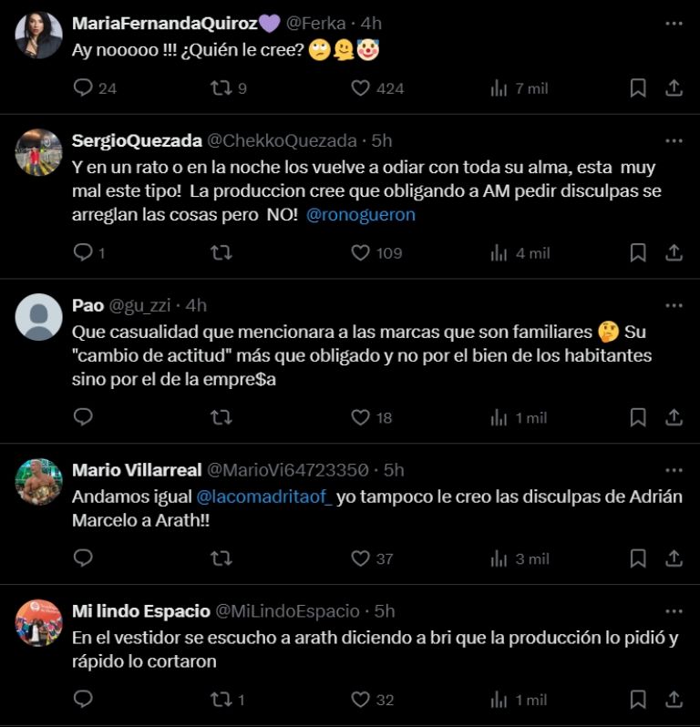 Los fans creen que la disculpa fue falsa
