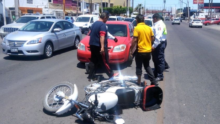 Guaymas sufre hasta cuatro accidentes en motos por día; urgen pláticas de prevención