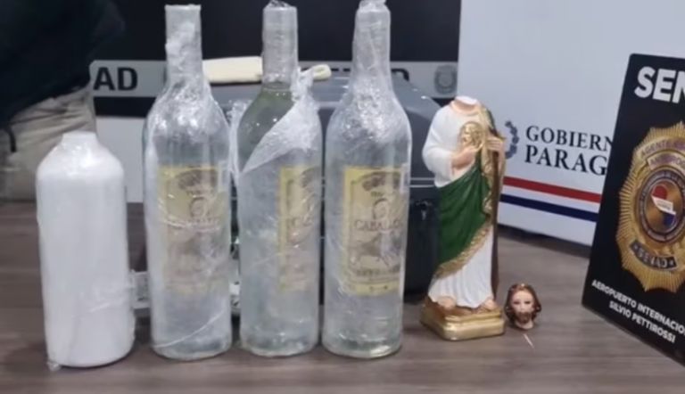 La Policía también hizo mención de una figura religiosa, aunque no se especificó si también estaba contaminada