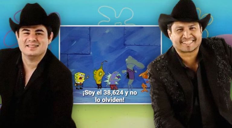 Meme con referencia a Bob Esponja