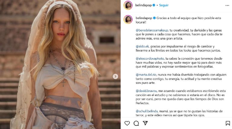 Belinda da un breve adelanto de lo que escucharemos en 'La Mala'