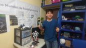 Foto ilustrativa de la nota titulada Josué Ismael pide apoyo para ‘despegar’ sus sueños, busca representar a Sonora en robótica