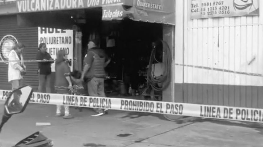 FUERTE VIDEO: Accidente en vulcanizadora de Iztapalapa deja un trabajador muerto