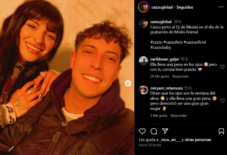 Filtran fotos de Cazzu con DJ de Mesita