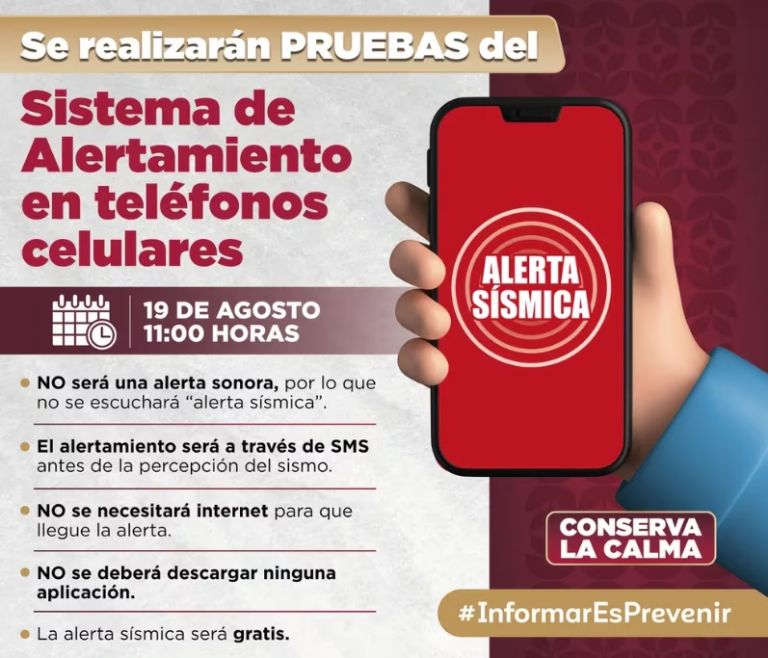 Falla la alerta sísmica vía celular