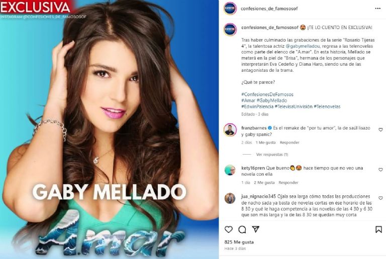Gaby Mellado regresa a novelas de Televisa