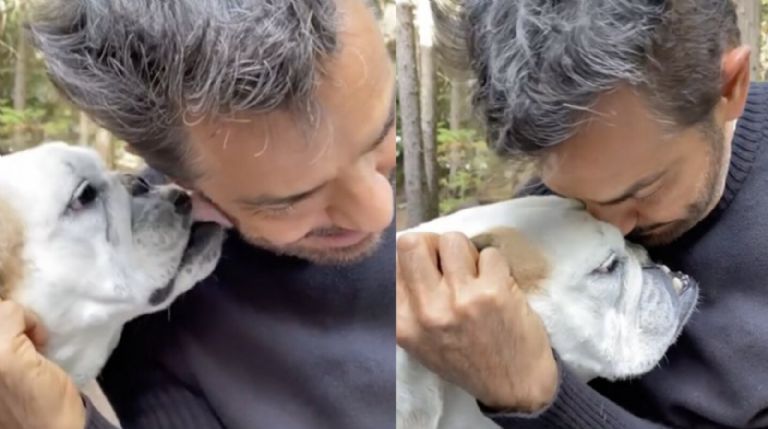 Derbez y su perrita Fiona (QEPD)