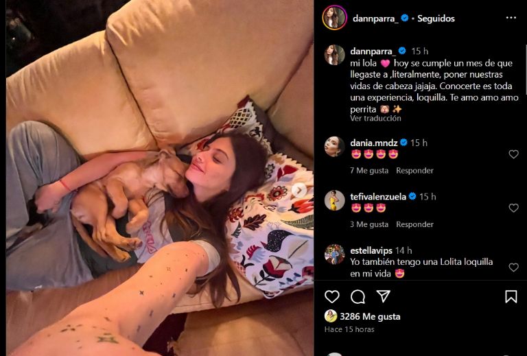 Daniela Parra publica fotografía de su nueva hija