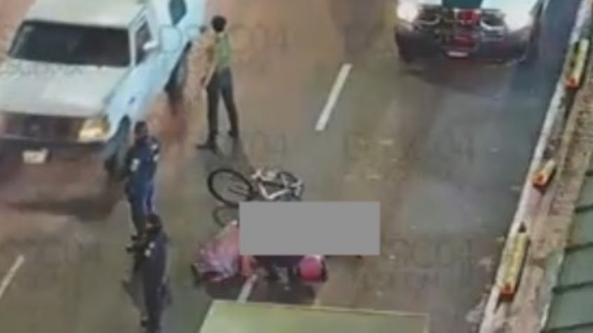 FUERTE FOTO: Ciclista pierde la vida tras ser atropellado en Calzada del Hueso, CDMX