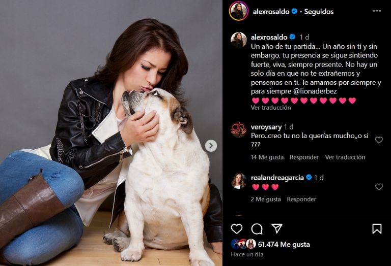 Alessandra Rosaldo recuerda a 'Fiona'