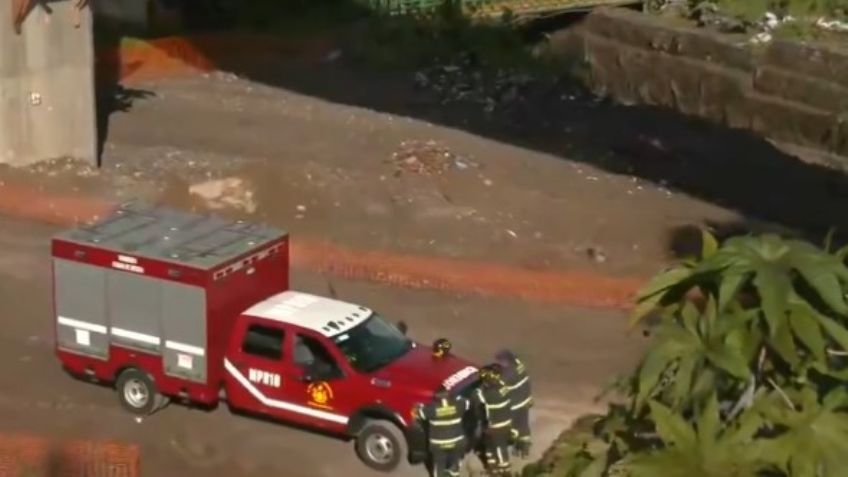 VIDEO: Localizan cuerpo en descomposición en obras del Tren Interurbano, en Álvaro Obregón