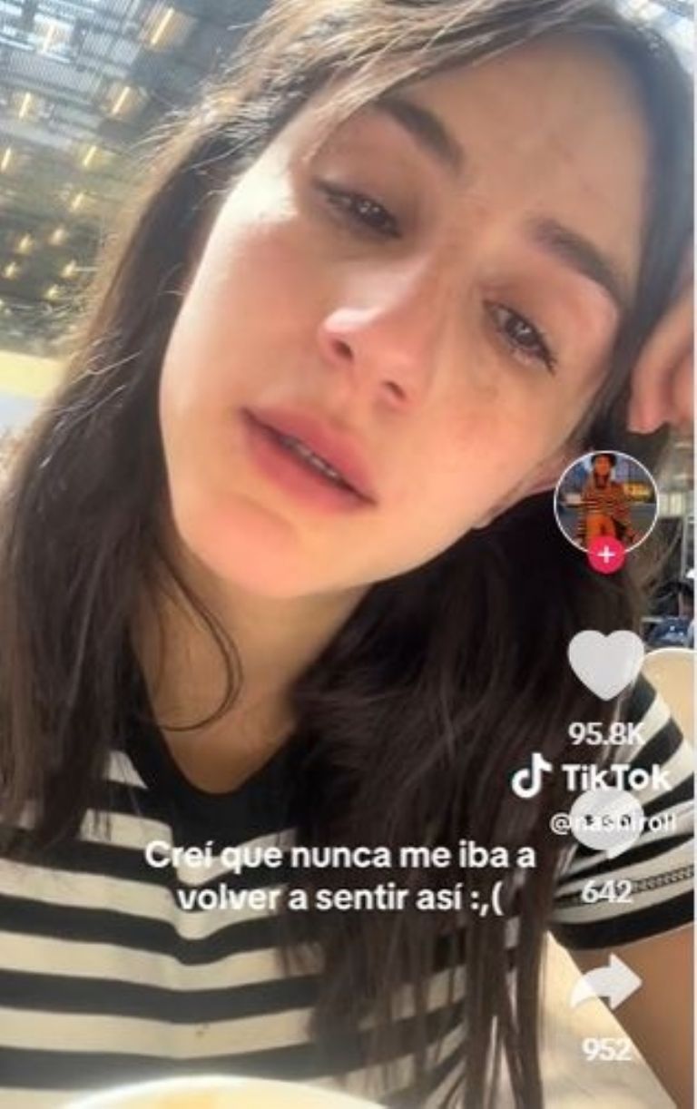Nashla Aguilar apareció llorando en TikTok