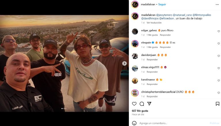 Publicación del productor Gilbrán Kran, con quien colabora Natanael Cano