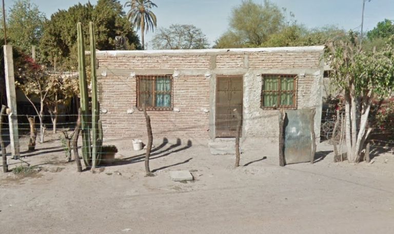 La casa donde fue encontrado el cuerpo del fallecido