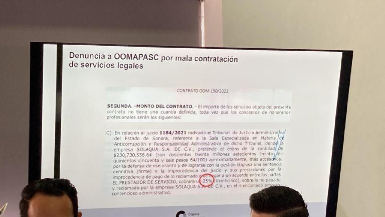 Ningún contrato celebrado por el Oomapasc o el Ayuntamiento de Cajeme, debe de salirse de las normas y lineamientos legales