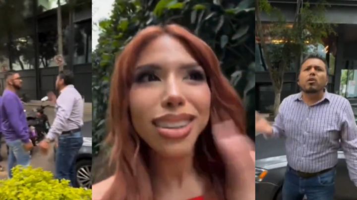 VIDEO: Yeri Mua se enfrenta a dos hombres en pelea callejera; casi llegan a los golpes