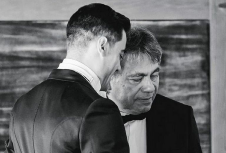 Carlos Rivera y su padre (QEPD)