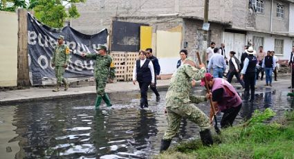 Delfina Gómez ordena reforzar trabajos para acabar con inundaciones en Chalco