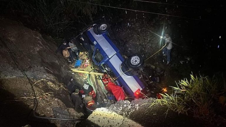 Accidente rumbo a Santuario de Chamla deja tres muertos. Foto: Facebook