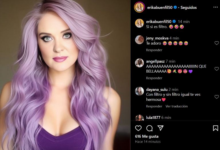 Erika Buenfil se burla de sus detractores