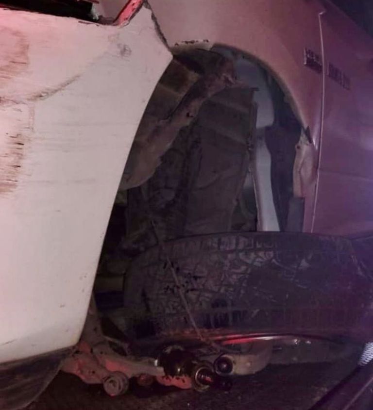 Unidad de la AMIC protagoniza accidente en Hermosillo. Foto: Facebook