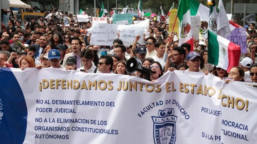 “Los están engañando”: AMLO advierte a estudiantes que rechazan Reforma al Poder Judicial