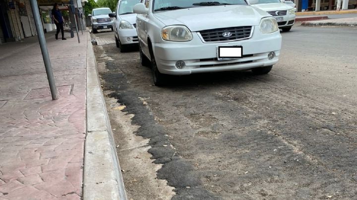 Reparación 'a medias' de calles en Navojoa genera caos vial
