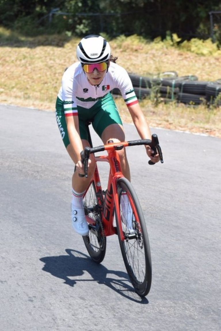 Marcela Prieto representó a México en Ciclismo de Ruta este domingo. Foto: Facebook