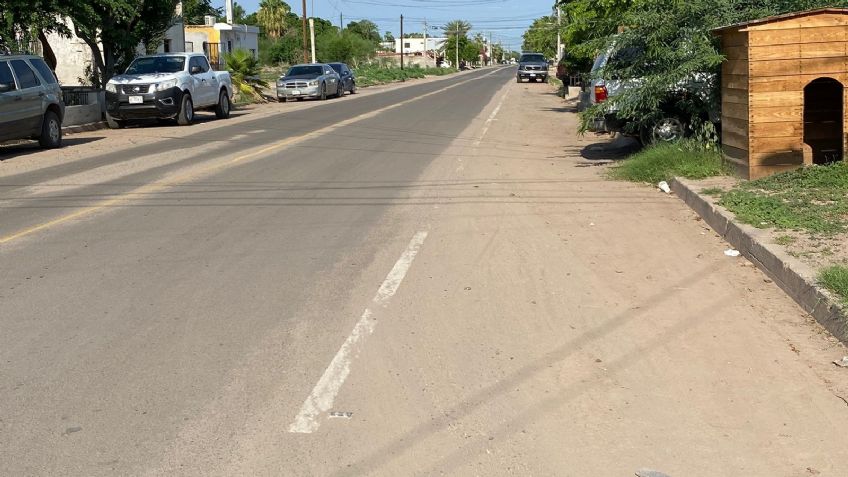 Exceso de tierra comienza a ‘comerse’ las calles recién pavimentadas en Navojoa