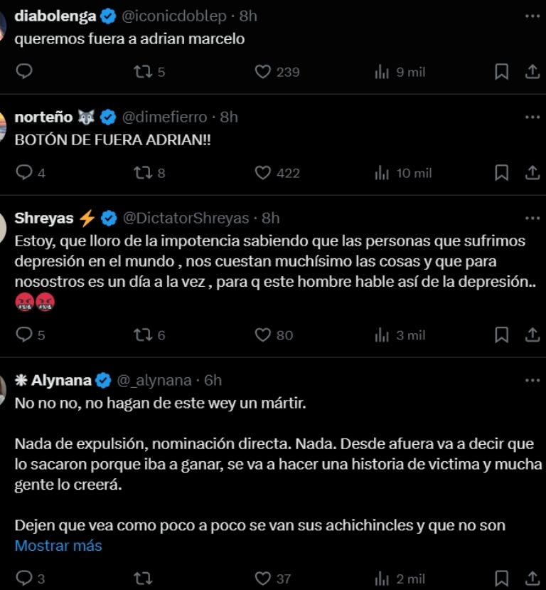 Público exige la expulsión de Adrián Marcelo