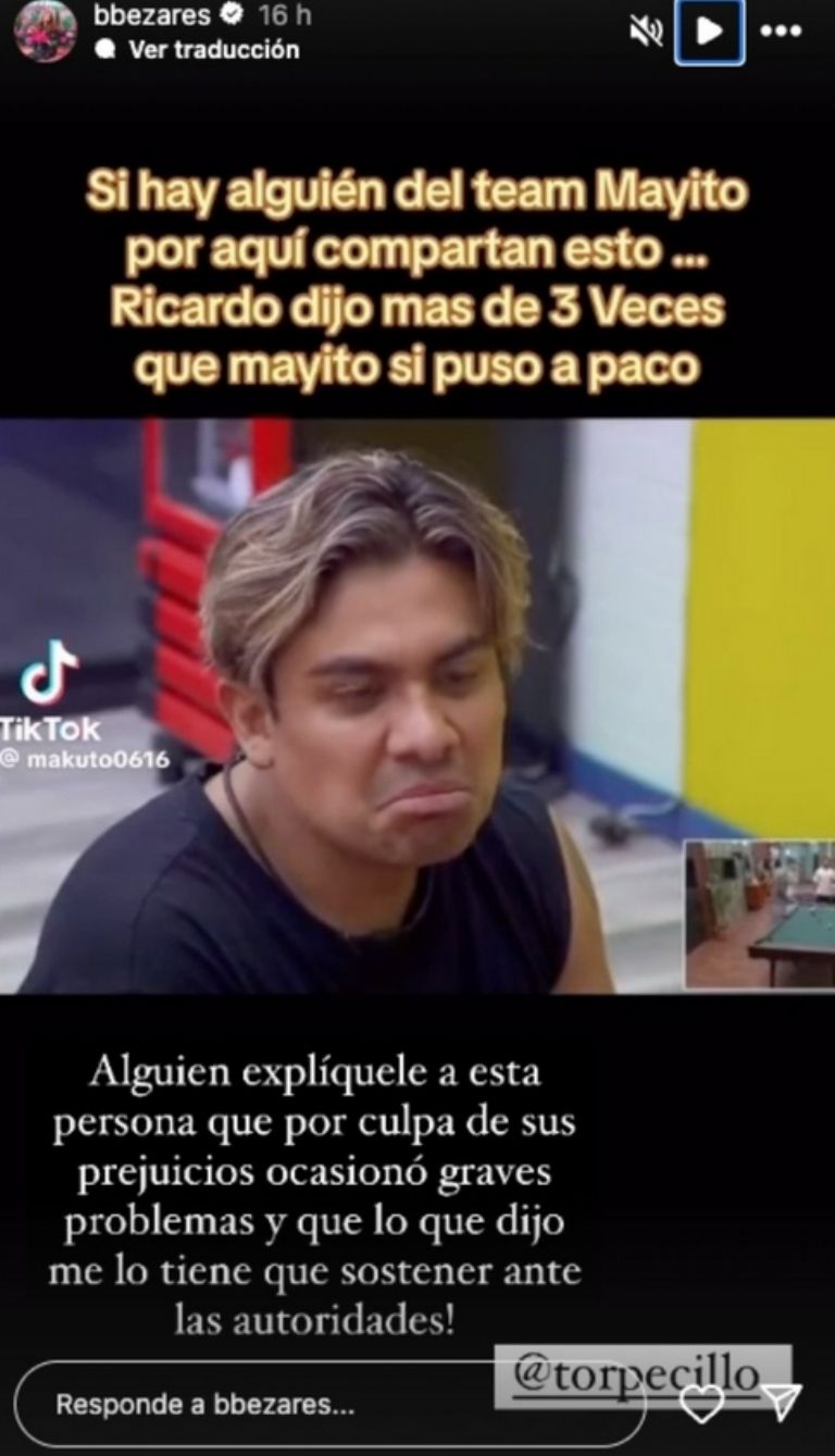 Brenda Bezares se lanza contra Ricardo Peralta