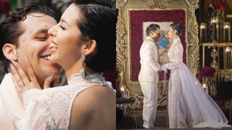 Ángela y Nodal se casaron repentinamente en julio de 2024