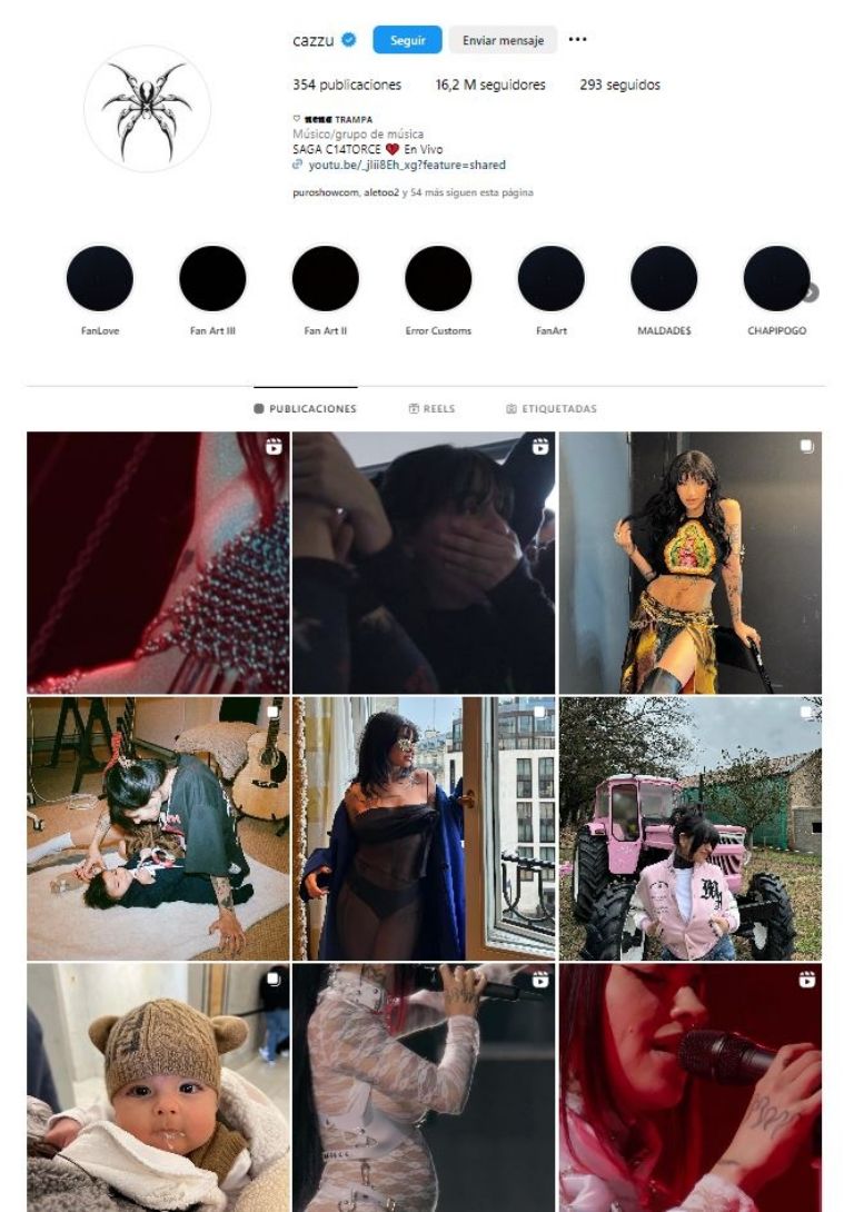 Cazzu borra sus fotos con Nodal