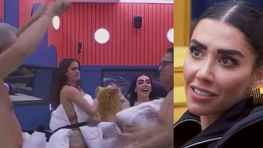 Karime convence a 'Mar' de encuerarse y bailar con almohadas; Mario Bezares se accidenta