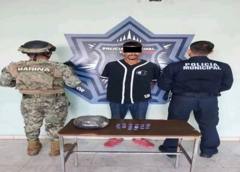 Detienen a presunto narcomenudista en Cajeme. Foto: Facebook