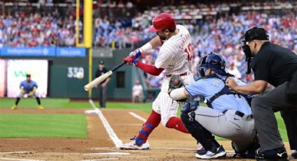 Histórico; Schwarber establece una marca de MLB de jonrones como primer bate