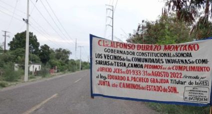 Habitantes de Camoa piden la ampliación de la carretera Tesia-Navojoa