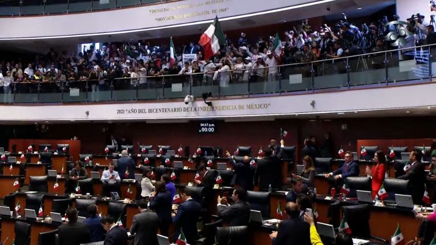 Suspenden sesión sobre la Reforma Judicial luego de que manifestantes irrumpieran en el Senado