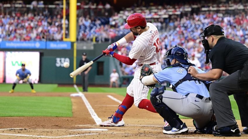 Histórico; Schwarber establece una marca de MLB de jonrones como primer bate