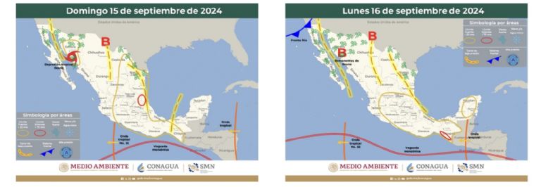 Pronóstico del clima para el fin de semana. Foto: Conagua