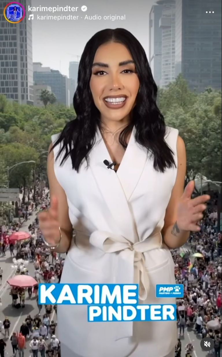 Karime dejó preparados varios videos que se asemejan a una campaña política