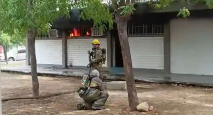 Escuela secundaria número 29 en Navojoa pierde su aula de música durante un incendio