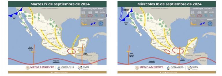 Clima en Sonora para el resto de la semana. Foto: Conagua